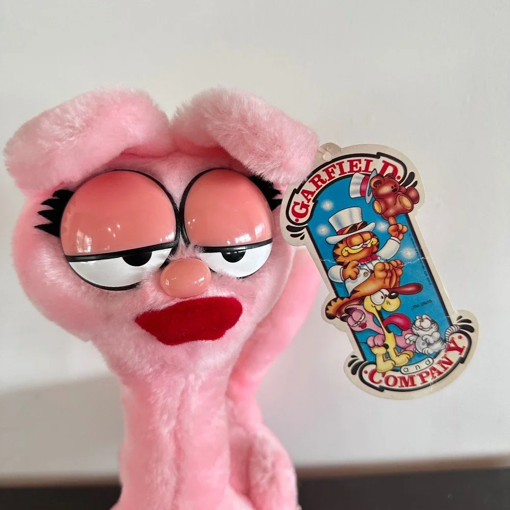 Vintage Dakin Garfield Arlene Plush Toy Pink Cat 31-0178 Rare Retro Collectible